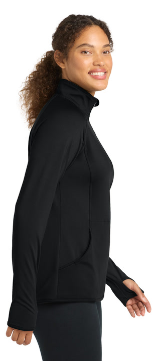 Sport-Tek Women's Sport Wick Stretch 1/4 Zip Pullover — photo 2 of 5